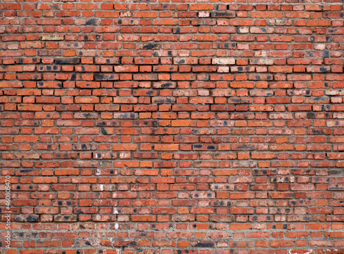 red grunge Brick wall backgound. vintage brick wall texture