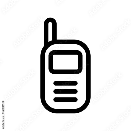  Walkie Talkie Outline Vector Icon Design