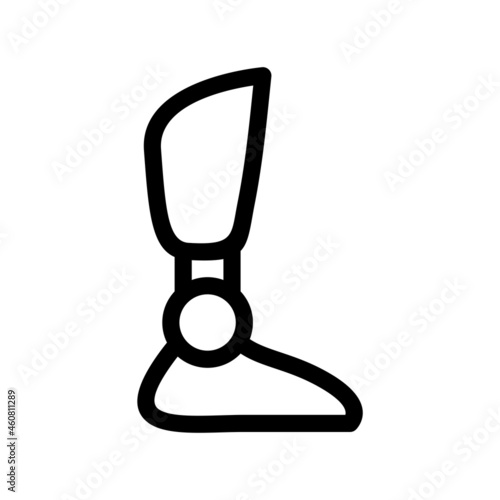 Prosthetics Outline Vector Icon Design
