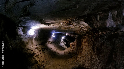 Tunnel in Belum Caves, Kolimigundla, Andhra Pradesh, India photo