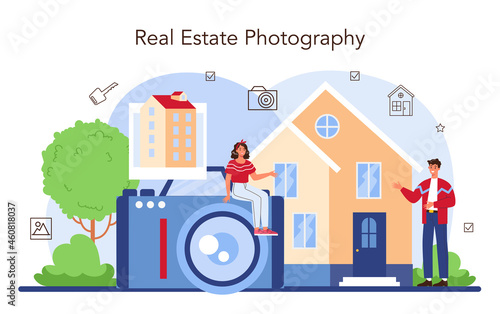 Real estate industry. House presentation photography. Property photos