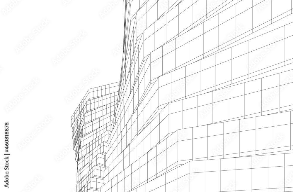 abstract architecture digital 3d drawing abstract architecture digital 3d drawing