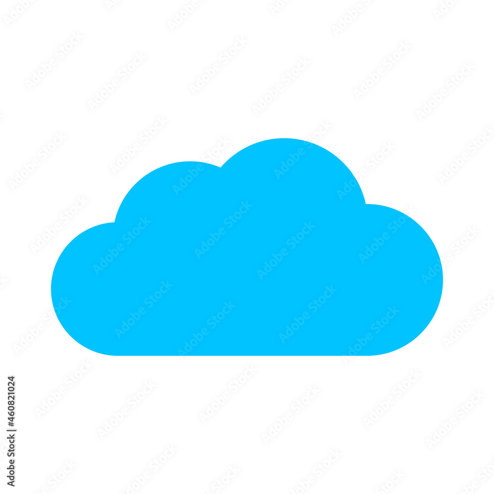 Simple Blue Cloud icon Simple Blue Cloud icon