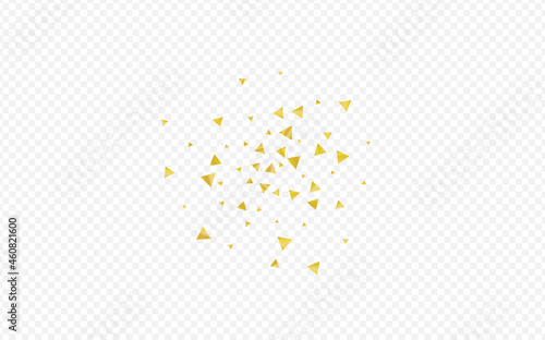 Yellow Sequin Festive Transparent Background.