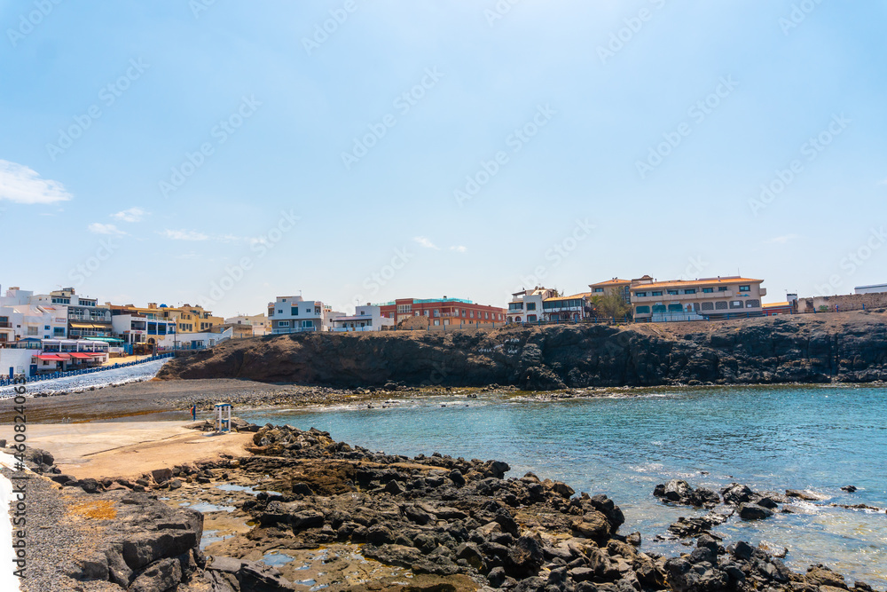 Tourist town of El Cotillo in the north of the island of Fuerteventura, Canary Islands. Spain