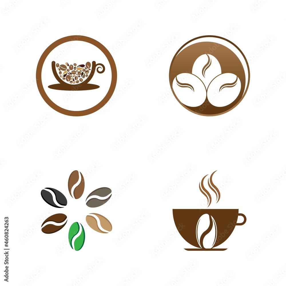Obraz premium coffee bean icon vector
