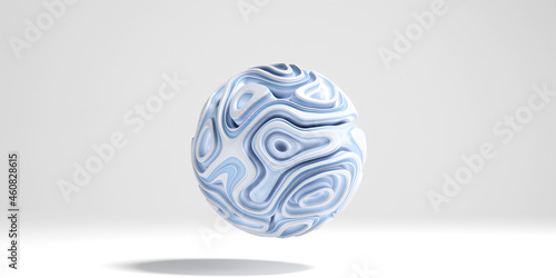 3D abstract sphere. motion design element. 3d rendering
