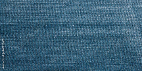 Blue denim fabric background. Denim fabric Top view photo for background Copy area and text area.