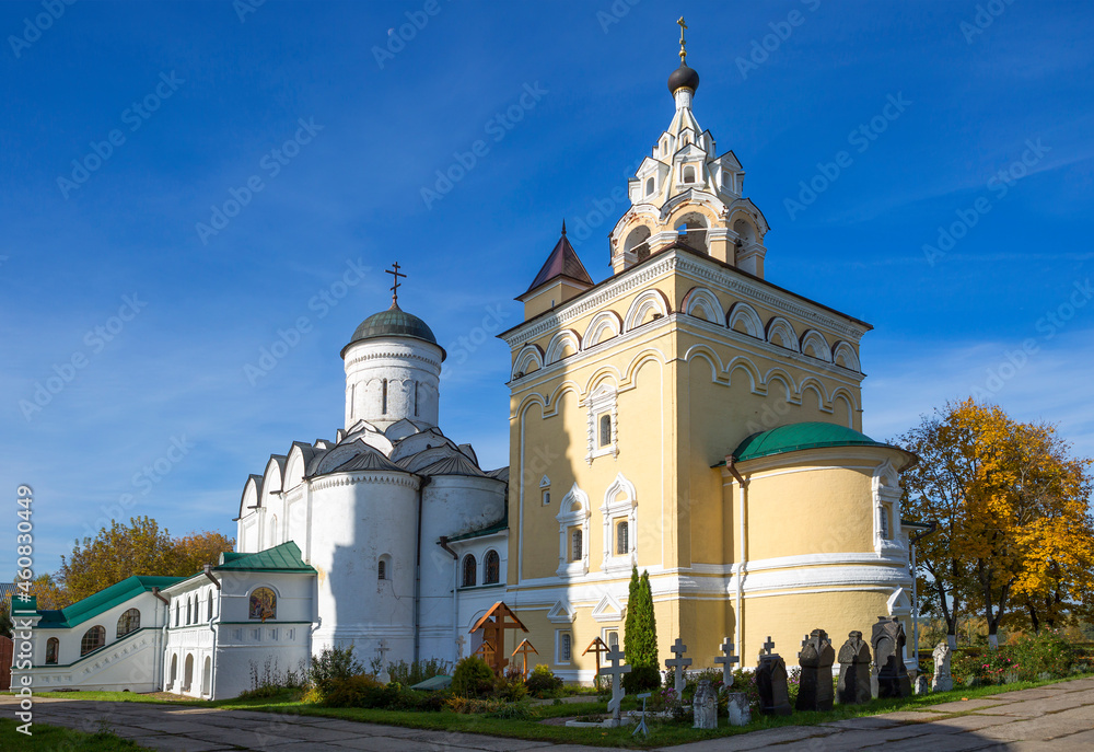 The city of Kirzhach, Vladimir region, Russia, the Annunciation Monastery.
 The monastery was founded by St. Sergius of Radonezh in 1358. In the 16th century, the monastery was rebuilt in stone.