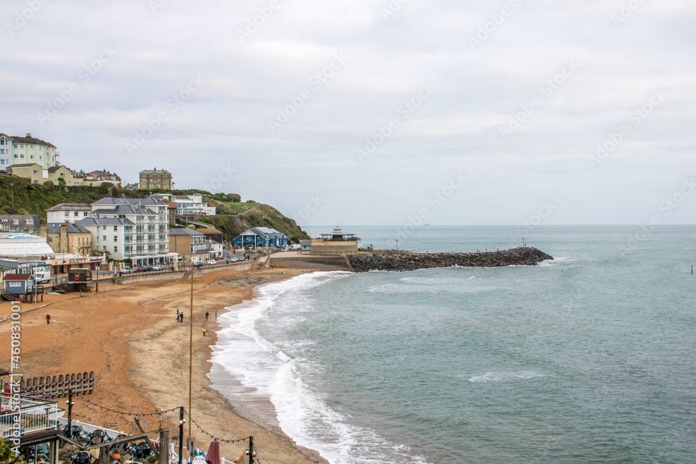 A view of Ventnor on the Isle of Wight Hampshire England a traditional seaside resort