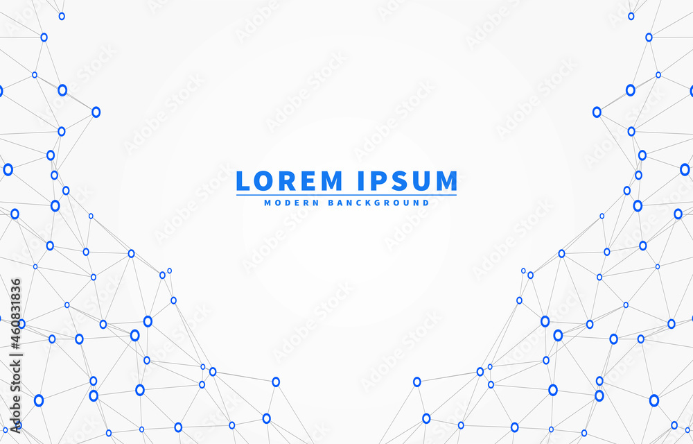 low poly digital network mesh lines background