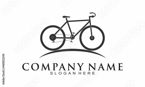 Race bicycle vector logo