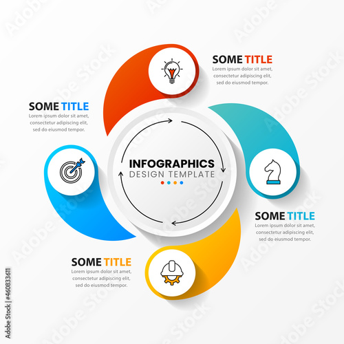 Infographic design template. Creative concept with 4 steps