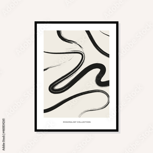 Abstract boho style art prints posters collection

