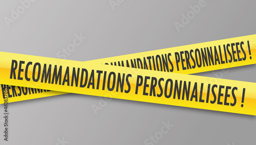 Logo recommandations personnalisées.