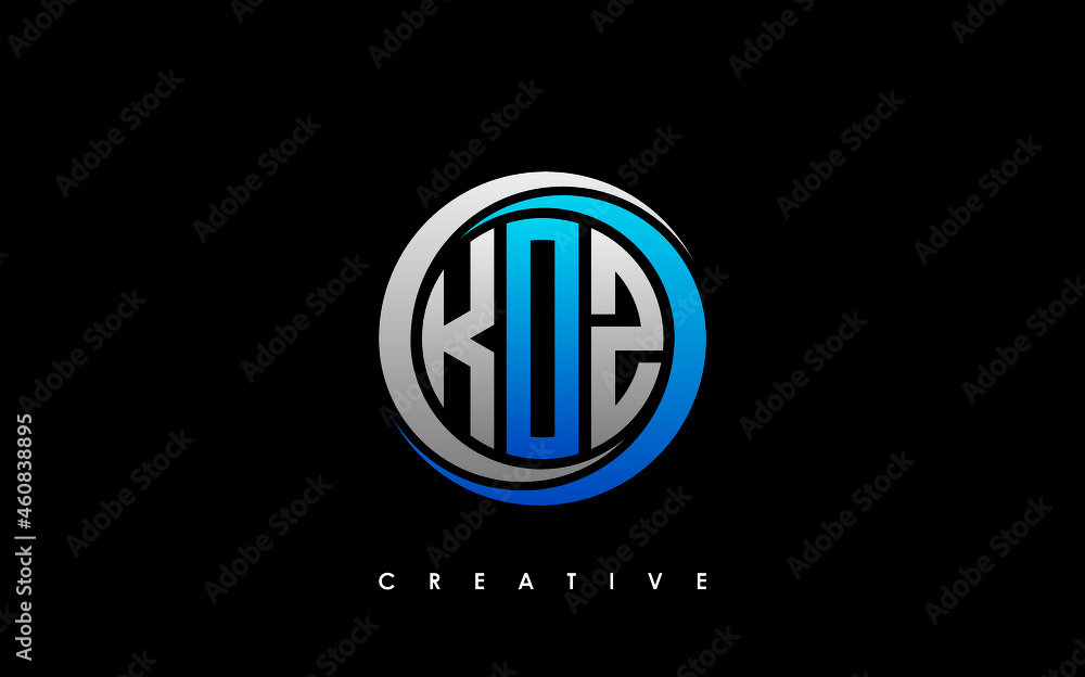 KOZ Letter Initial Logo Design Template Vector Illustration KOZ Letter Initial Logo Design Template Vector Illustration