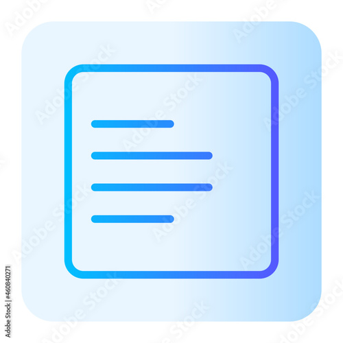 align left gradient icon