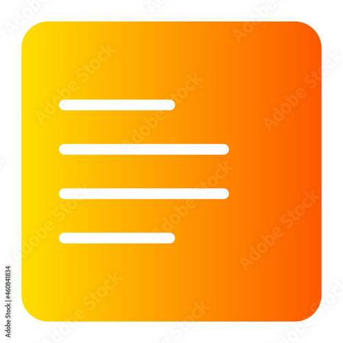 align left gradient icon