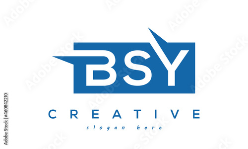 BSY creative three letters logo photo