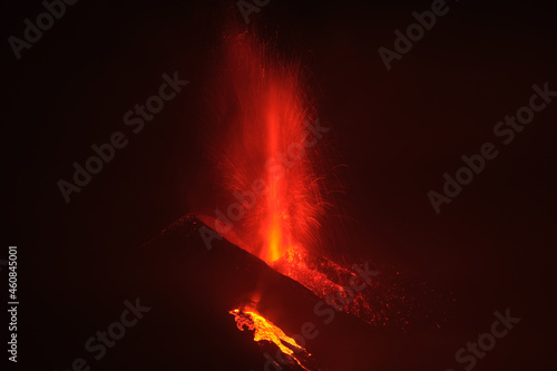 "La Palma" volcano eruption, in La Palma island (Canary Islands, Spain) - september 2021.