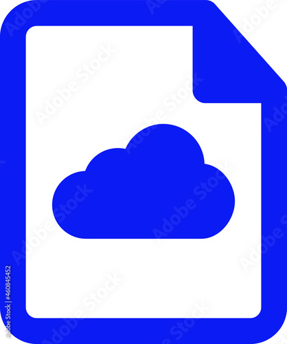 Cloud file Isolated Vector icon which can easily modify or edit