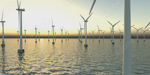 Windräder auf dem Meer, Offshore
