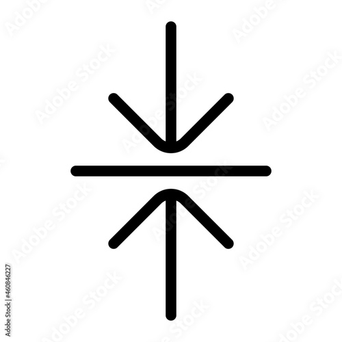 center align line icon