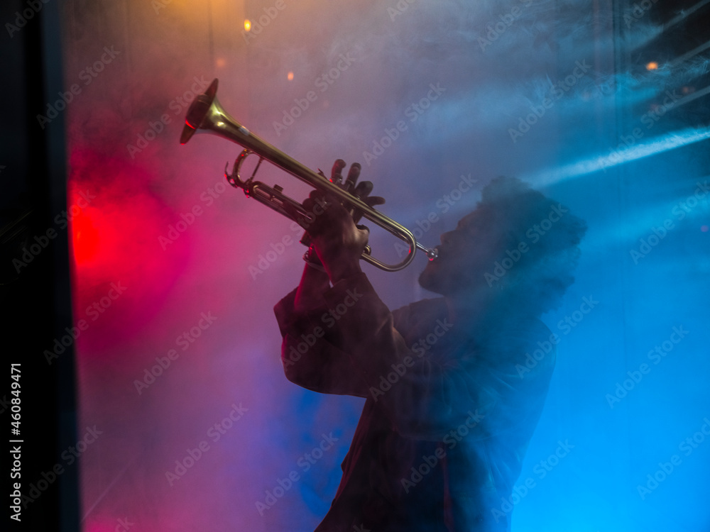 Fototapeta premium Young trumpet player