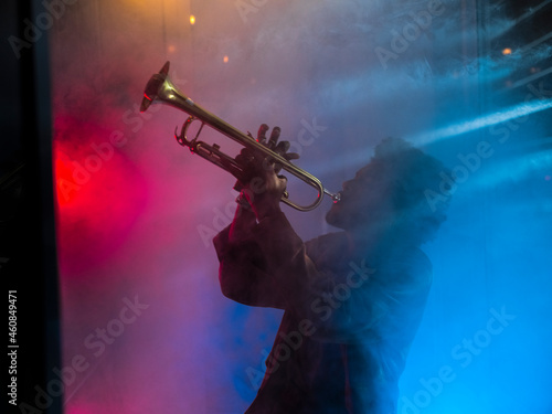 Young trumpet player