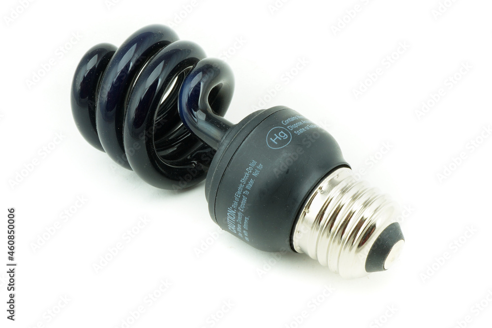 Energy efficient light bulb isolated Energy efficient light bulb isolated