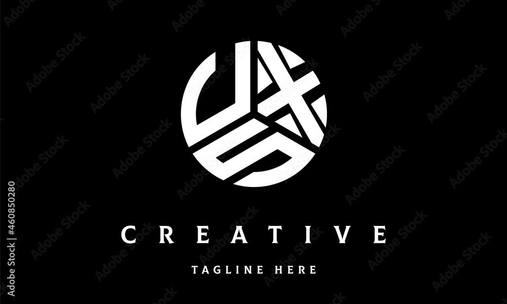 UXS circle three letter logo UXS circle three letter logo