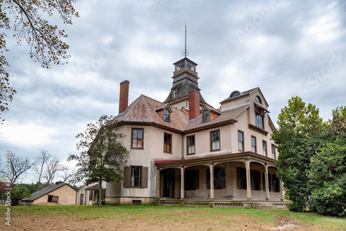 historic mansion in Batsto Village is located in Wharton State Forest in Southern New Jersey. United States. photo