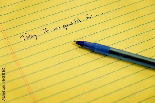 Фотография Gratitude Notebook Writing Today I am Grateful For