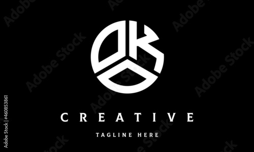 OKO circle three letter logo