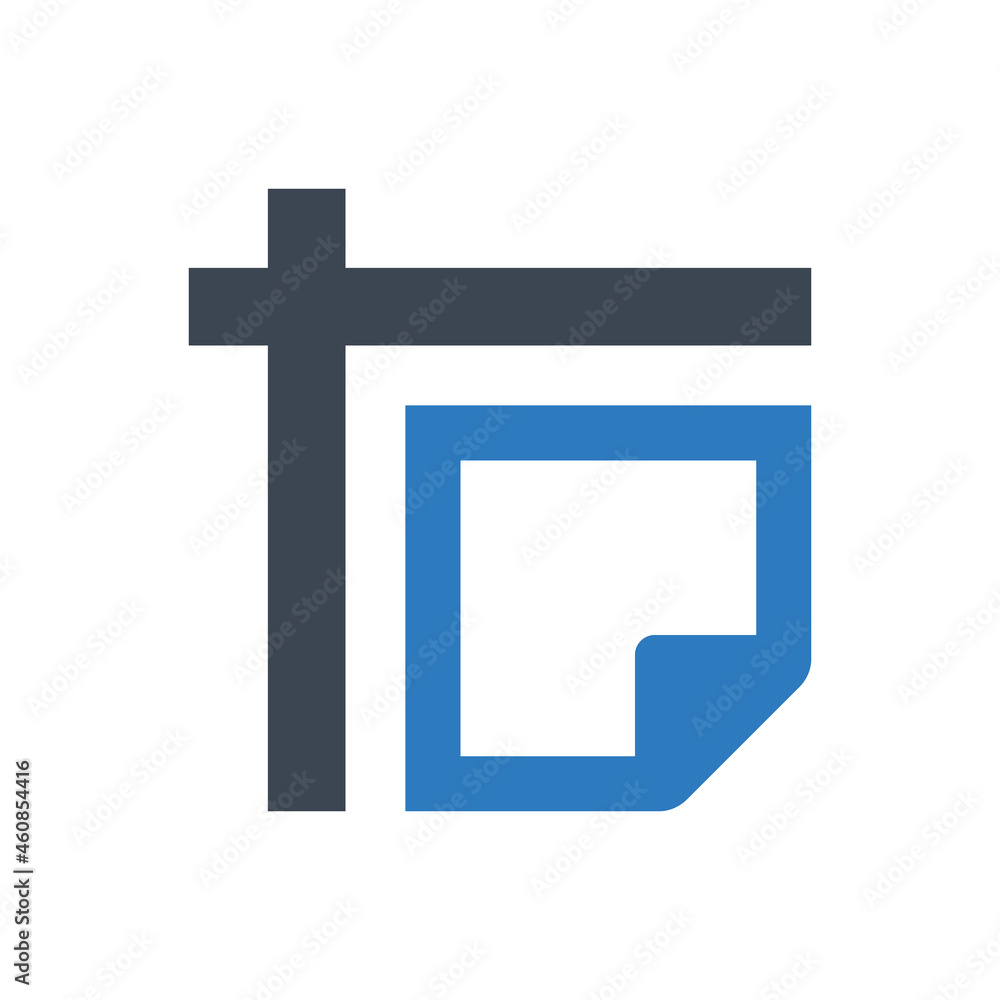 Fototapeta premium Canvas resize icon