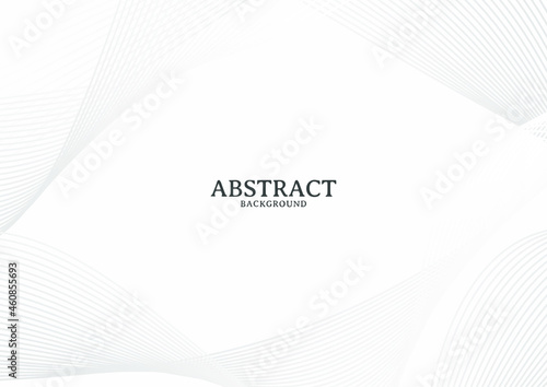 Abstract white and grey wave line design element
