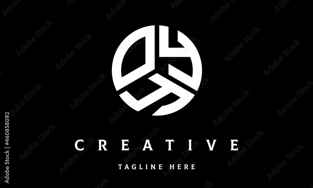 OYY circle three letter logo	