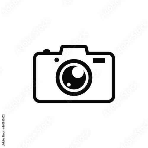 Photo camera icon isolated on white background, Photo camera simple sign, Photo camera design vector illustrations, Trendy and modern photo camera symbol for icons, templates, logo, websites, apps, 