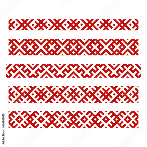 Russian old embroidery and borders