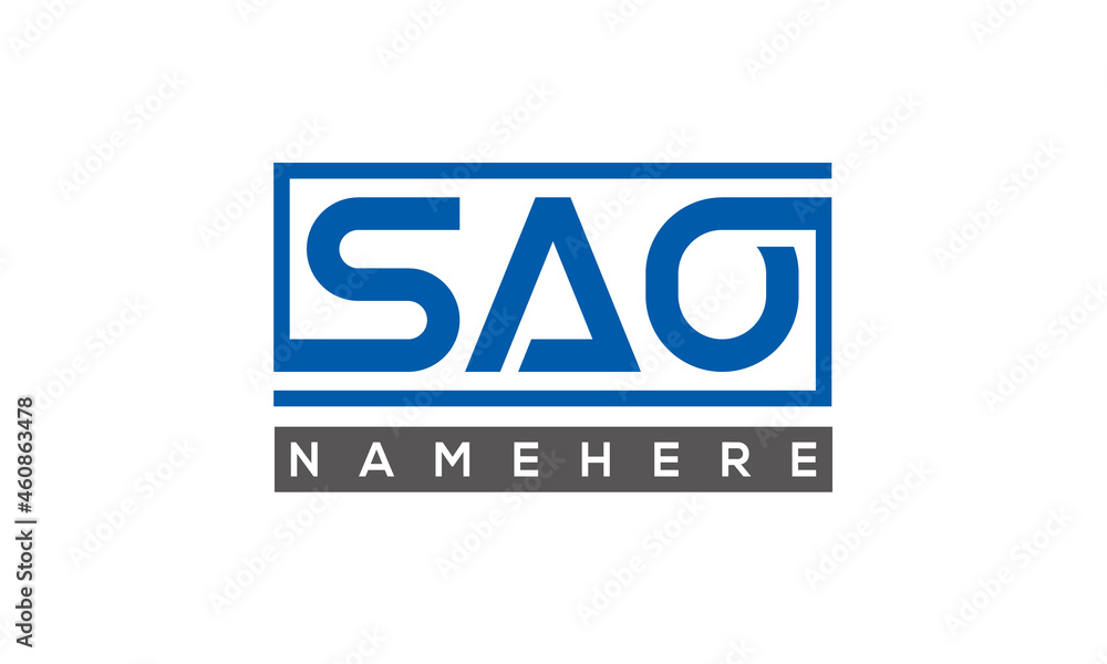 SAO creative three letters logo SAO creative three letters logo