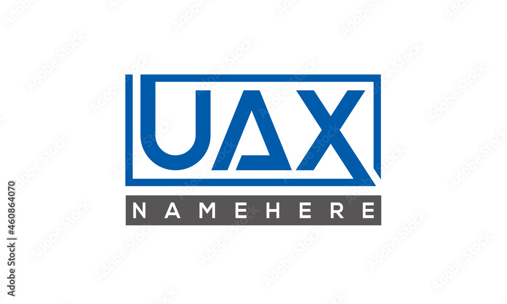 UAX creative three letters logo UAX creative three letters logo