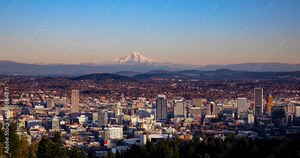 Mount Hood Over Portland