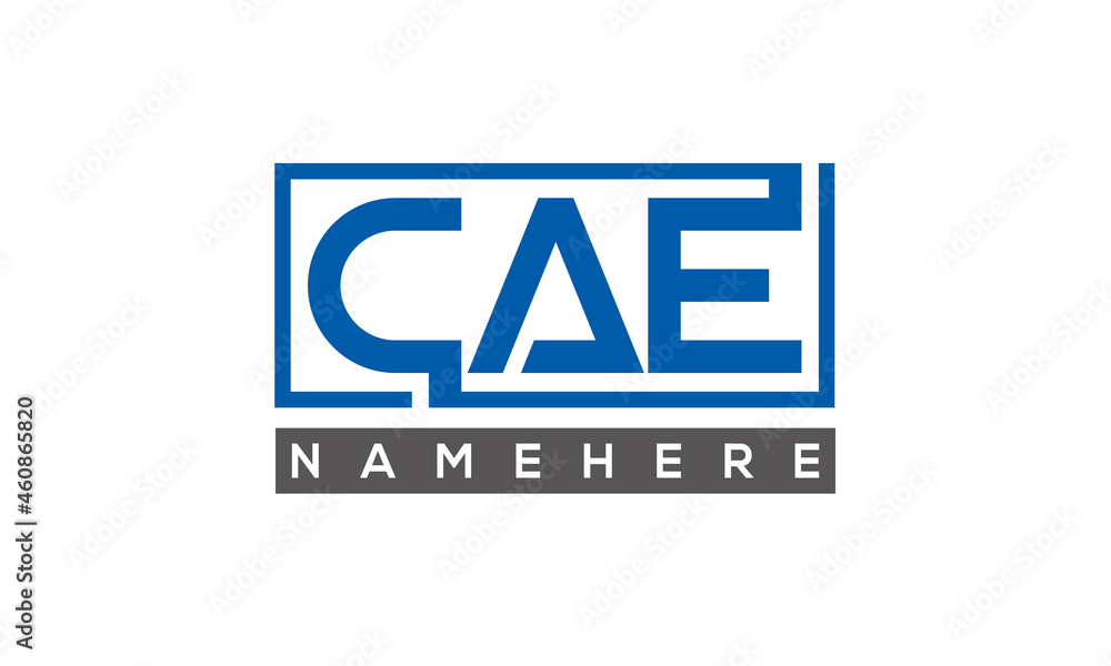 CAE creative three letters logo CAE creative three letters logo