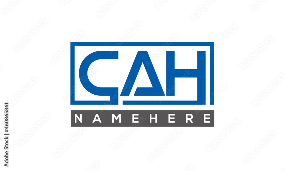 CAH creative three letters logo CAH creative three letters logo