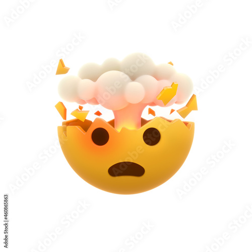 Smiley Face with Exploding Head