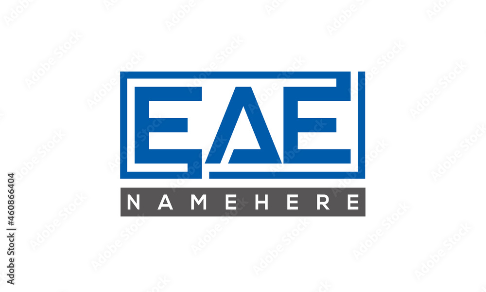 EAE creative three letters logo EAE creative three letters logo