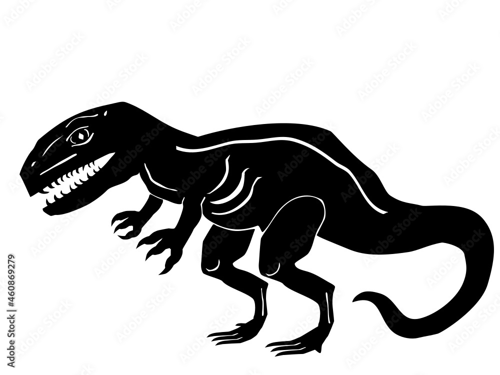 Fototapeta premium Tyrannosaurus T-Rex Dinosaur HD Vector Illustration