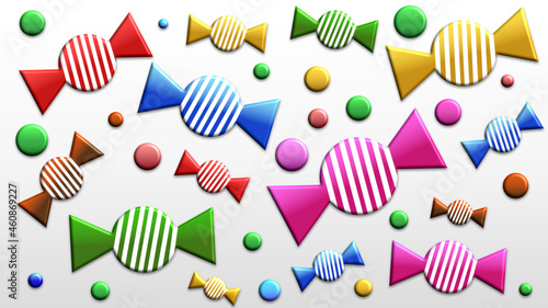 Candies and Candy HD Sweets Vector Illustration Wallpaper