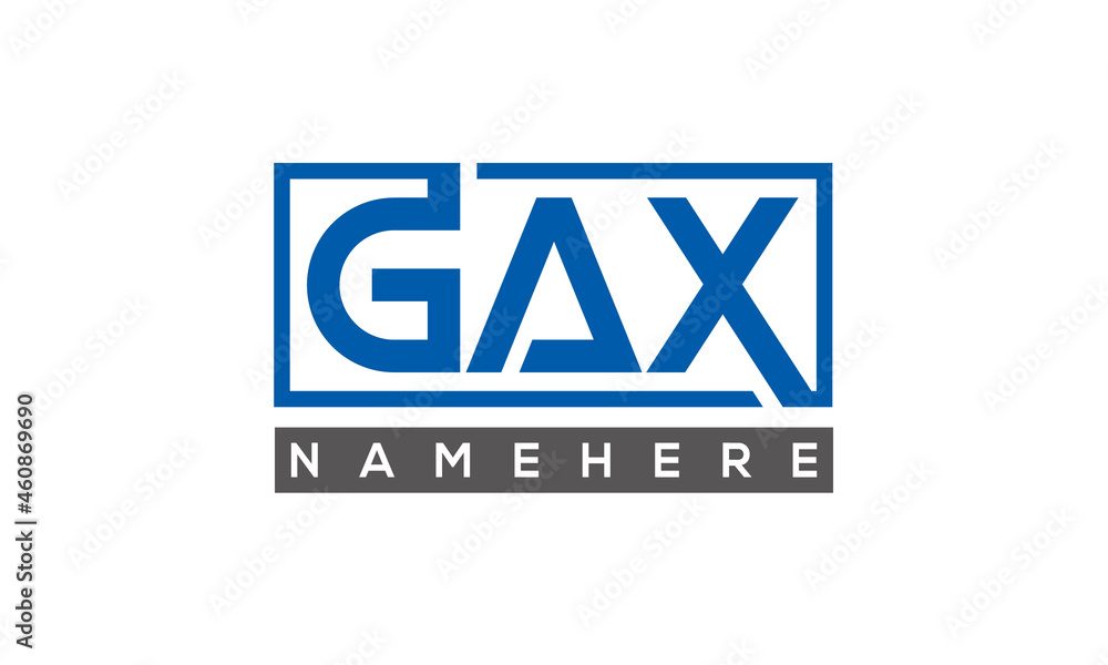 GAX creative three letters logo GAX creative three letters logo