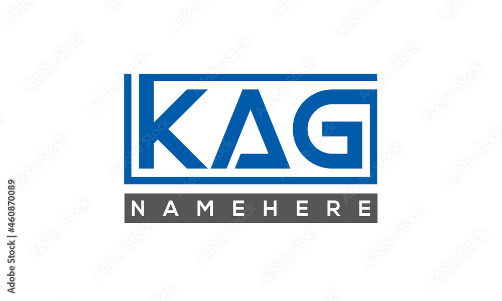 KAG creative three letters logo KAG creative three letters logo